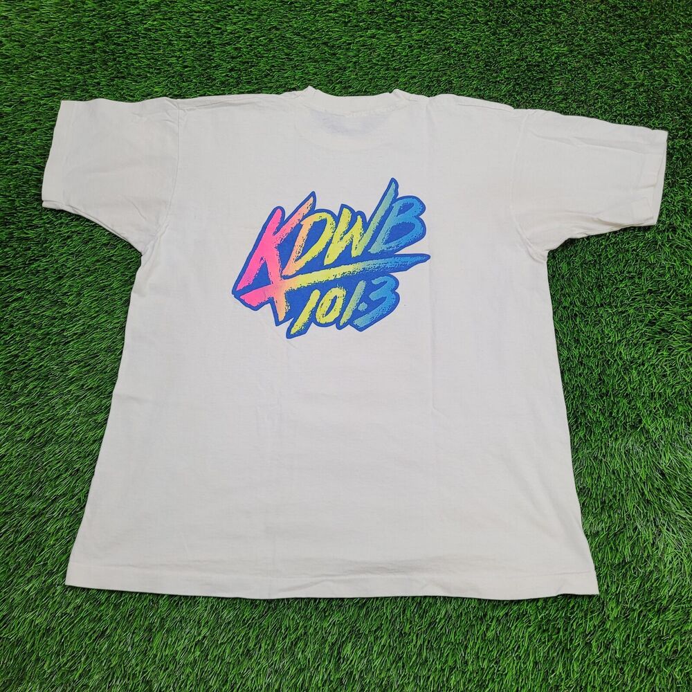 Vintage Fruit-Of-The-Loom Radio Shirt XL 23x27 KDWB 101.3